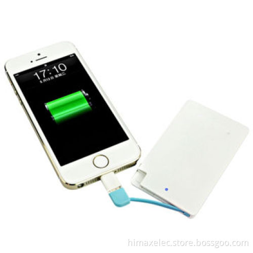 OEM Li-polymer Business Card Power Bank, DC 5V 2500mAh, A grade cell
